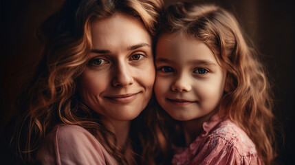 Fototapeta premium Happy Mothers Day. Generative AI