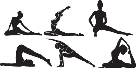 "Shape Up: Black Vector Silhouettes of Women's Exercise Routines"
"Slim and Strong: A Big Set of Black Vector Fitness Silhouettes"
"The Perfect Pose: Black Vector Silhouettes of Women's Fitness Moveme