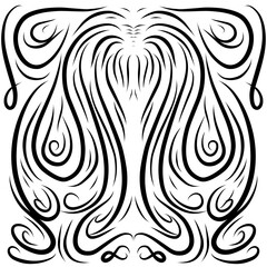 Black squiggle abstract illustration background. Perfect for invitation cards, greeting cards, wallpapers, posters, banners, advertisements