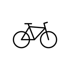 bicycle icon outline illustration vector