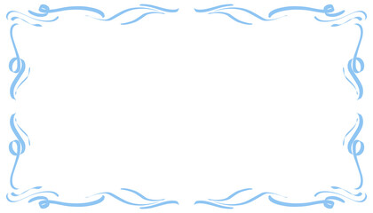 Blue abstract frame background illustration