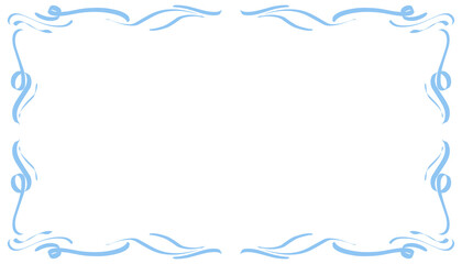 Blue abstract frame background illustration