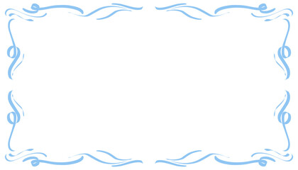 Blue abstract frame background illustration. Perfect for designing invitation cards, greeting cards, wallpapers, posters, banners, websites, advertisements
