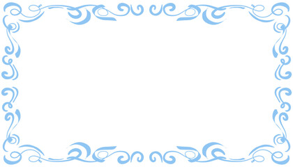 Blue abstract frame background illustration. Perfect for designing invitation cards, greeting cards, wallpapers, posters, banners, websites, advertisements