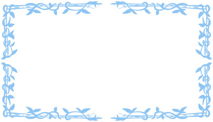 Blue abstract frame background illustration