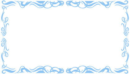 Blue abstract frame background illustration. Perfect for designing invitation cards, greeting cards, wallpapers, posters, banners, websites, advertisements