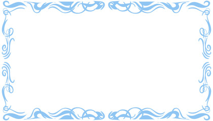 Blue abstract frame background illustration. Perfect for designing invitation cards, greeting cards, wallpapers, posters, banners, websites, advertisements