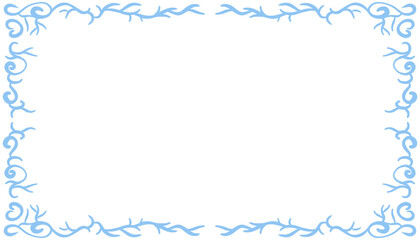 Blue abstract frame background illustration