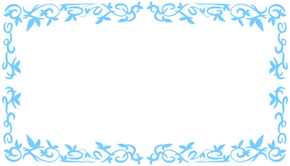Blue abstract frame background illustration