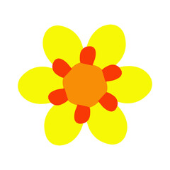 Yellow flower illustration