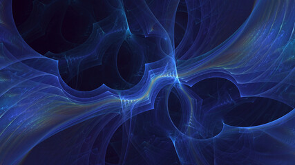 3D rendering abstract multicolor supernova fractal light background