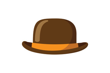 vintage men's hat isolated on white background