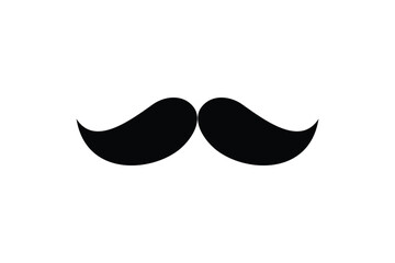 Mustache icon. mustache illustration isolated on white background