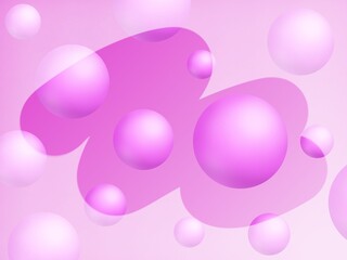 ピンクの球の背景