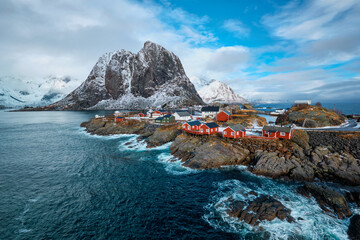 Fototapeta na wymiar Hamnoy fishing village on Lofoten Islands, Norway
