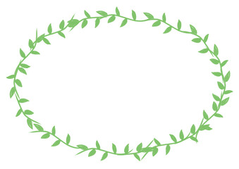 ボタニカル　葉っぱ　フレーム　背景　ナチュラル