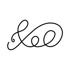 Swirl ornament vector 