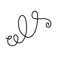 Swirl ornament vector 