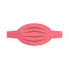 Flat design muscle icon. Muscle fibers and muscles. vector.
