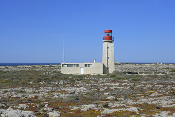 Lighthouse, Sagres Fortress, Sagres, Vila do Bispo, Faro district, Algarve, Portugal