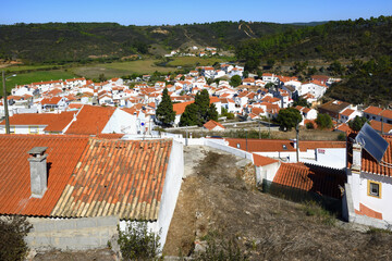 View over Odeceixe, Aljezur, Faro district, Algarve, Portugal