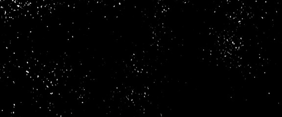 Flying dust particles on a black background, abstract real dust floating over black background for overlay, night sky graphic resources star on snow effect background