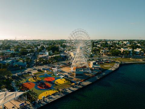 aerial view of city of Tampico Mexico