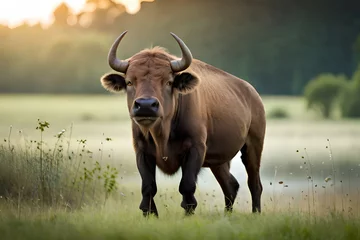 Photo sur Plexiglas Parc national du Cap Le Grand, Australie occidentale buffalo in the grass