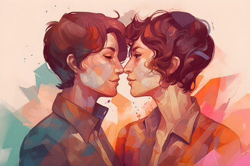 girls lesbian couple