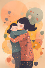 couple kissing mother day