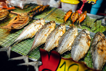 Fresh seafood at the street market