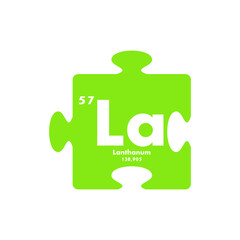 lanthanum icon set. vector template illustration for web design