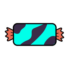 Doodle sweet candy illustration 