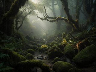 Enchanted Foggy Forest: A Journey into Nature's Mystery