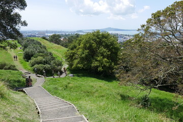 Blick vom Mount Eden in Auckland