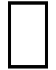 Vertical rectangle outline shape icon 
