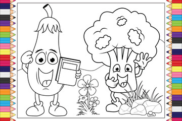coloring pages for kids graphic