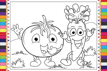 coloring pages for kids graphic