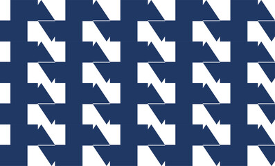 Dark blue rectangle and step continue seamless repeat pattern, replete image design for fabric printing 