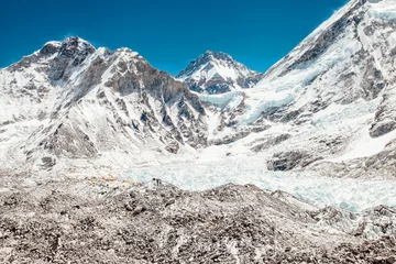 Poster Lhotse Everest Mountain Peak. The top of the world. Himalaya. Nepal