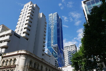 Fototapeta na wymiar Hochhäuser City Auckland