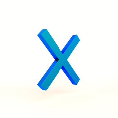 Obraz premium Cancel Sign Left Side In White Background