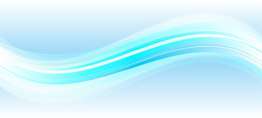 緩やかな波形の背景素材、ベクターイラスト