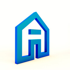 Home Left Side In White Background