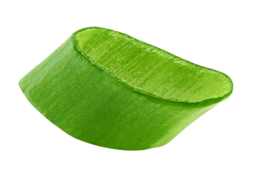 chopped Green Onion isolated on white background, full depth of field