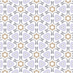 Purple and Brown Mandala or Ikat Wallpaper Pattern