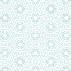 Blue Abstract Mandala or Ikat Wallpaper Pattern Background