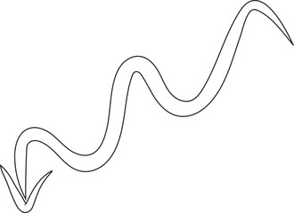 Set of black hand drawing arrows doodle. Arrow elements. line art vector illustration icon. Simple arrows isolated on white background.