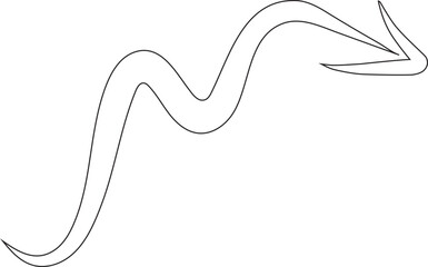 Set of black hand drawing arrows doodle. Arrow elements. line art vector illustration icon. Simple arrows isolated on white background.