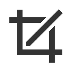 Fototapeta premium Crop tools icon